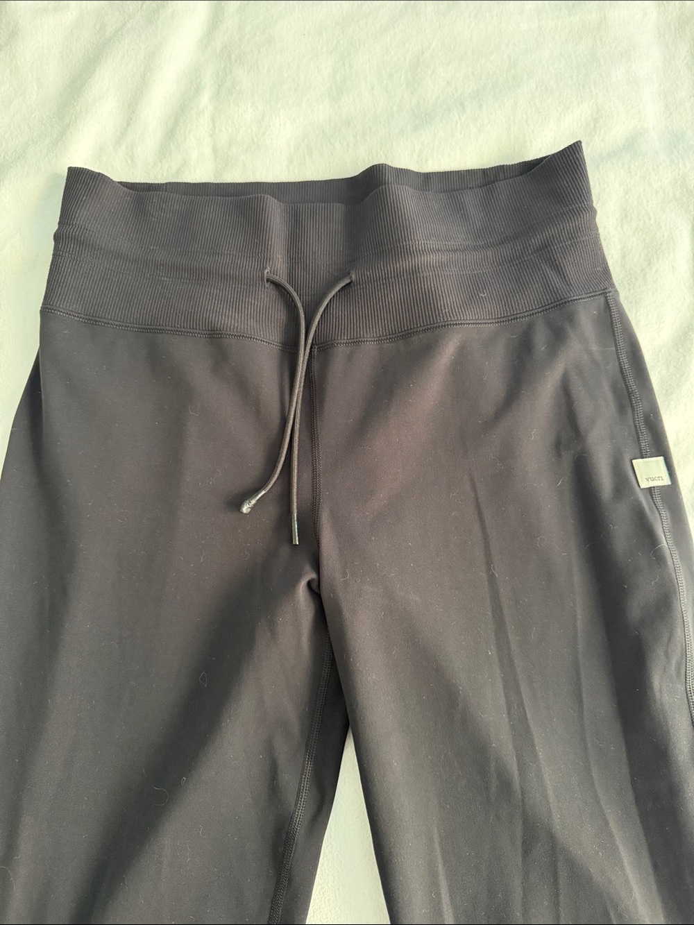 Vuori Black Track Pants with Drawstring Waist